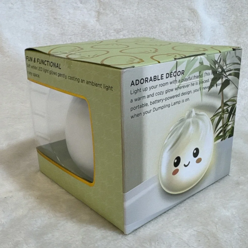 Mahli Dumpling LED Lamp Battery Powered Ambient Light Fun Functional Cute Decor‎